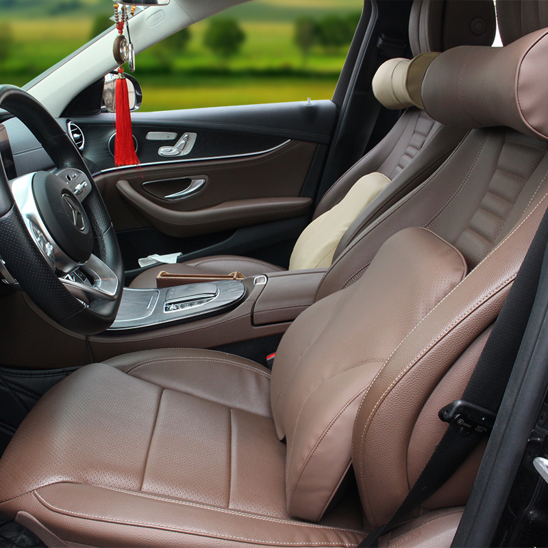 Car Neck Seat Lumbar Support Pillow Cushion Back Pillow Memory Cotton Lumbar Support For Office Chair Cushion For Car Auto