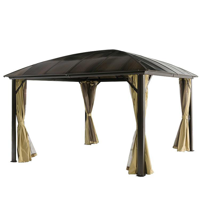 Sunshade panel hardtop metal aluminum frame sunshade pavilion outdoor pavilion