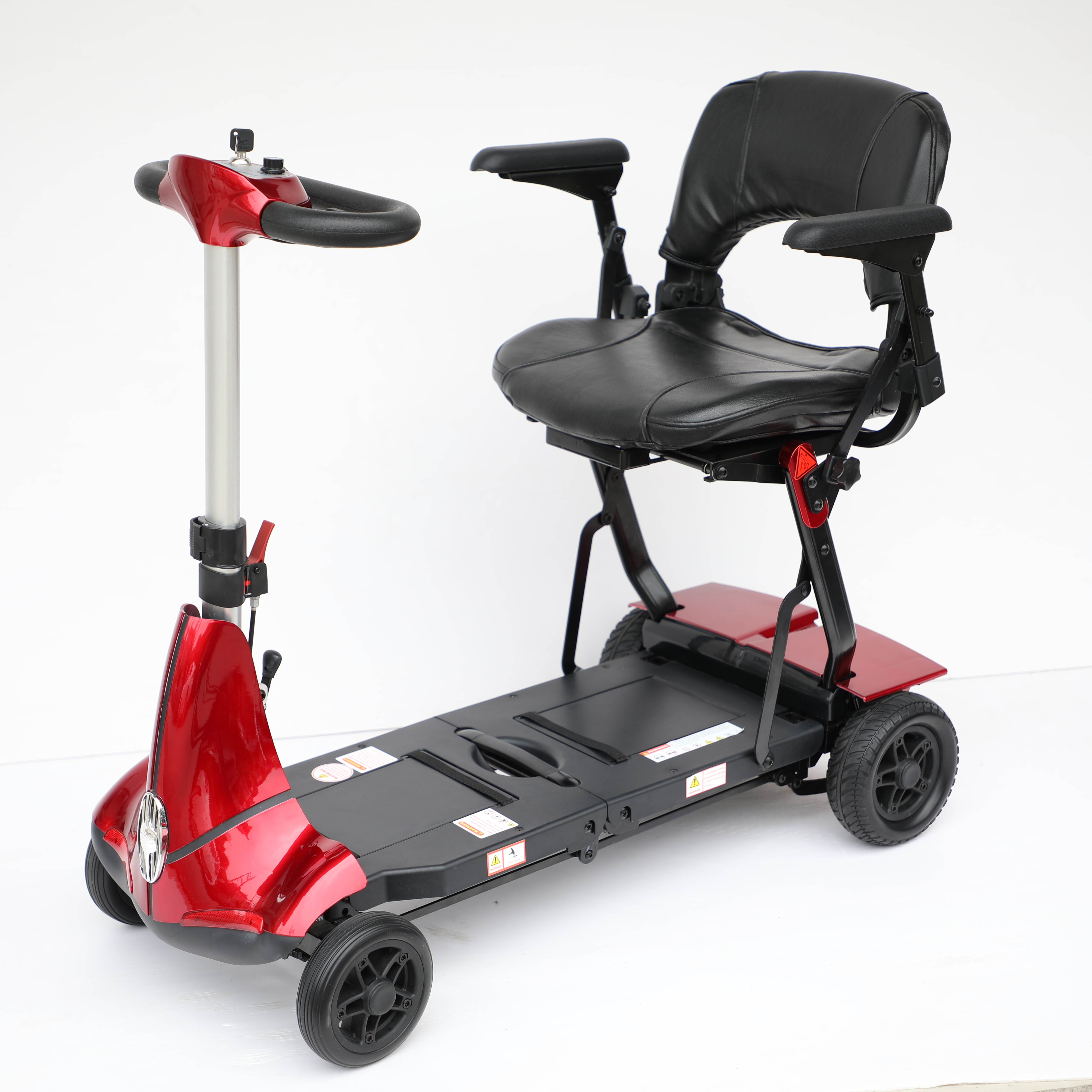 factory price aluminum alloy frame lithium battery folding four wheel electric scooter