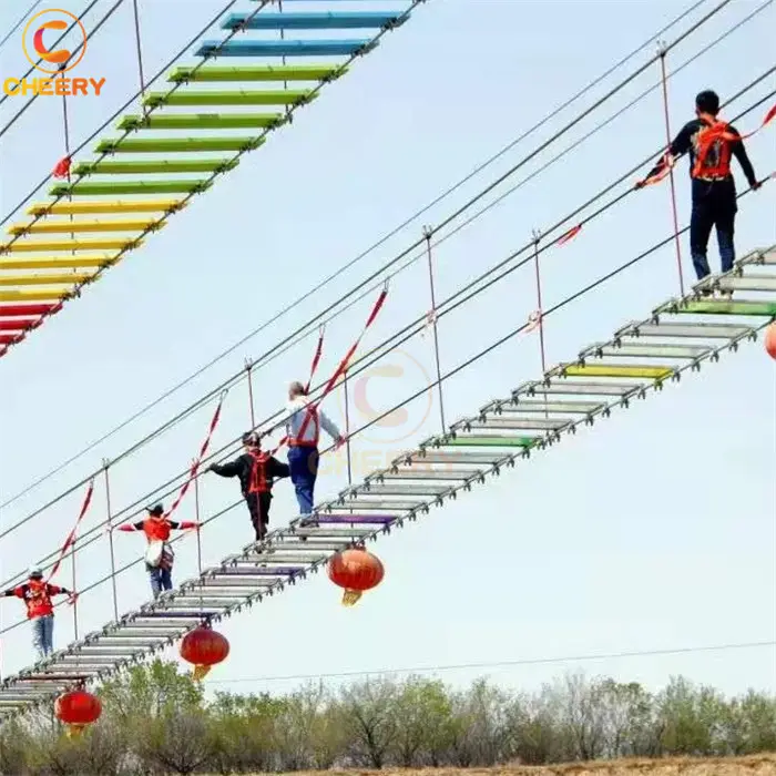 Other amusement park products outdoor playgrounds adventure park thrilling sky rides suspension bridge