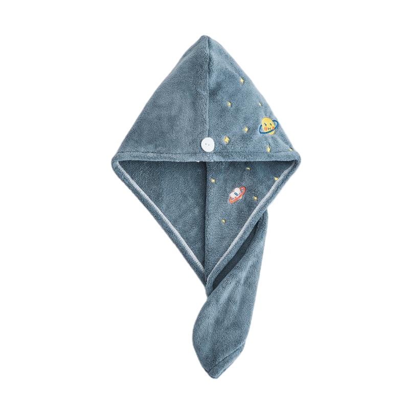 Planet Blue, 100% микрофибра, однотонная шапочка для сушки волос, утолщенное быстросохнущее полотенце, быстрое высыхание волос, полотенце для ванной, пляжа, плавания