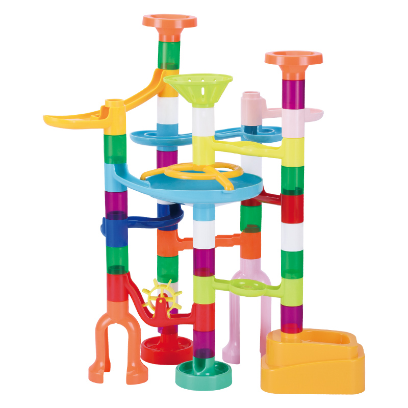 73 шт. DIY обучающие Конструкторы Marble трек набор игрушек для детей Marble Run «Гонки каботажное судно комплект строительных блоков, Детские кубики набор Marble Run «Гонки
