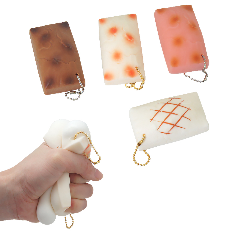 Kawaii Squishy Rice Cake Squeeze Mochi Toys Baked Rice Cake Japanese Food Mochi Squishy
