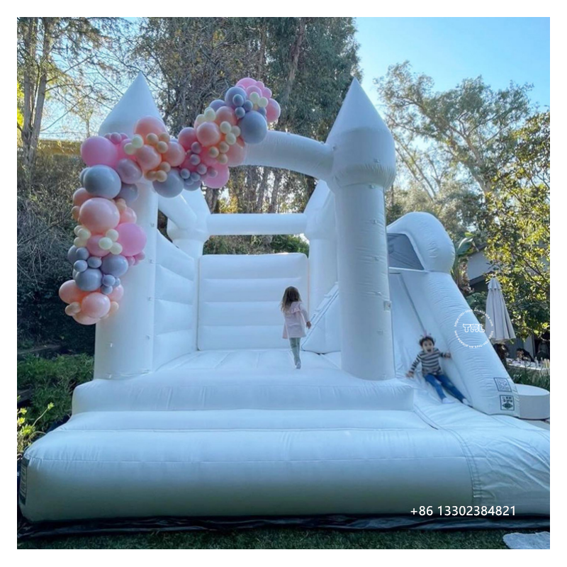 High quality white inflatable Bounce House With Ball pit pool for Kids and Adults Party