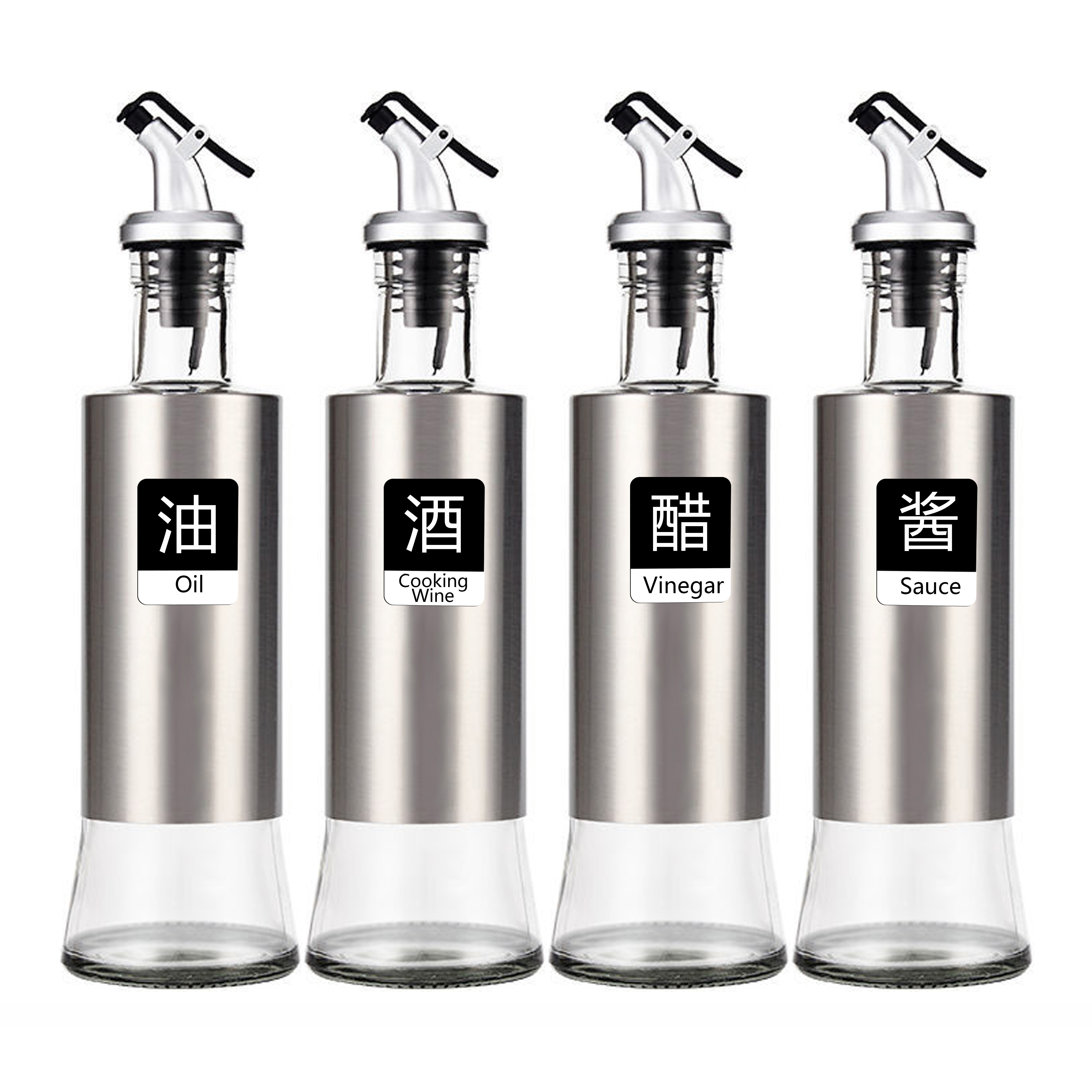 Premium Quality kitchen edible oil glass bottle