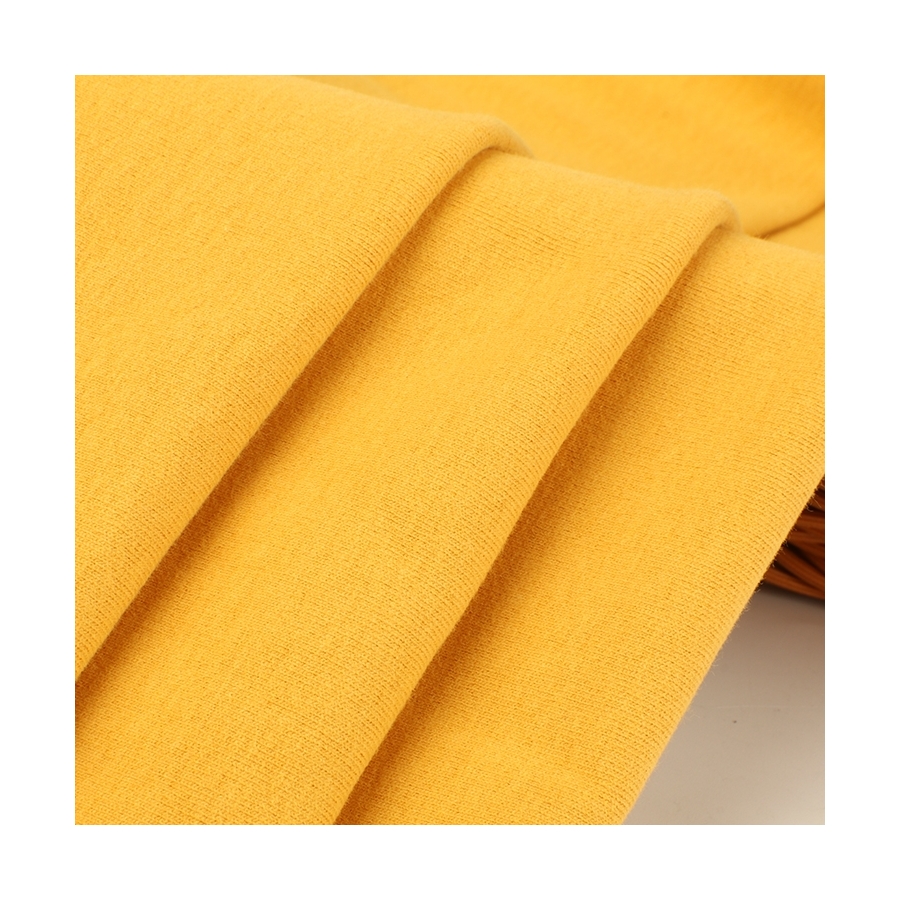 Colorful comfortable plain dyed breathable soft close skin cotton knit fabric jersey for costumes
