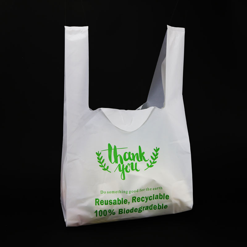 Biodegradable Plastic Bag, Corn Starch Compostable 1000 Plastic Shopping Thank You Bags