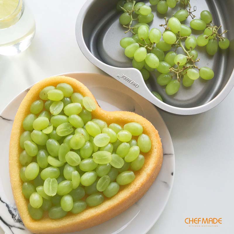 CHEFMADE печь 8 дюймов металлическая углеродистая сталь антипригарная форма в форме сердца форма для выпечки