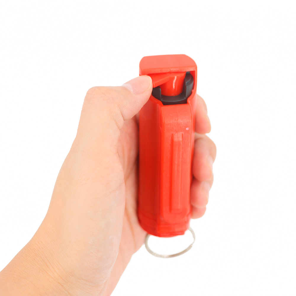 Plastic Shell Pepper Spray for Defensa Personal Self Defense Product Keychain Pepper spray