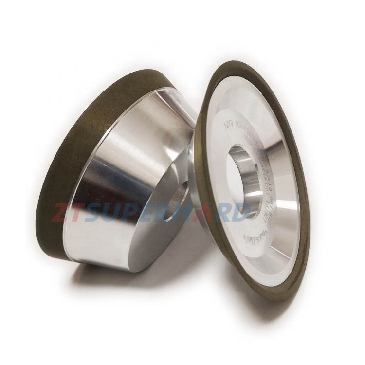 75 100mm 125 150 Resin bond 11V9 diamond bowl grinding wheels for carbide tools