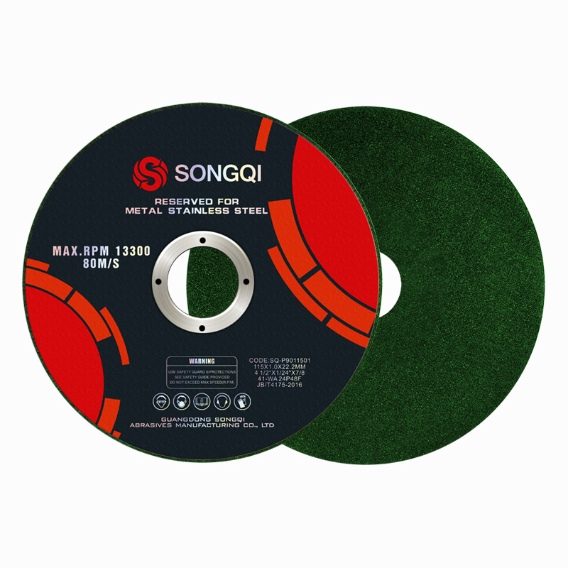 SONGQI manufacture 115*1.2*22.2mm 4.5 Inch disco de corte cut off wheels abrasive cutting disc for metal stainless steel cutting
