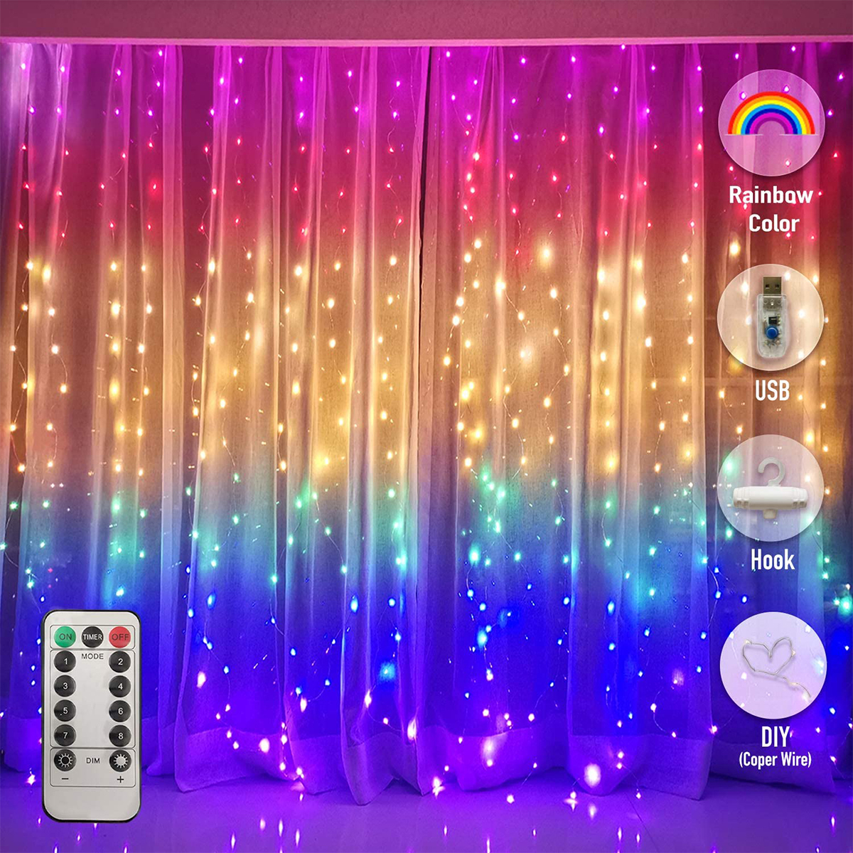 2021 Hot Selling Holiday Colorful Indoor Outdoor Waterproof Christmas Party Decorations LED Light