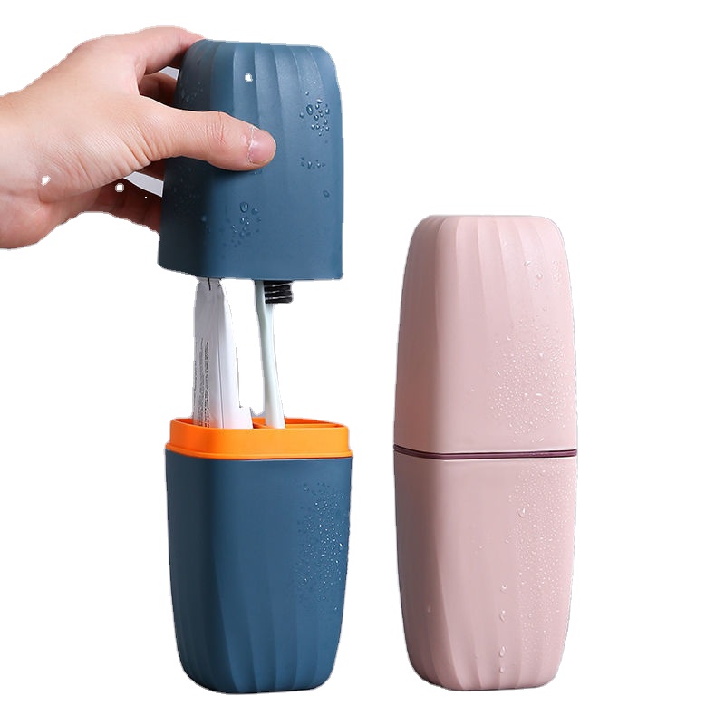Travel Toothbrush Containers Portable Cup Holder with Cover Carrier for Camping School Trip Bathroom tooth brush case