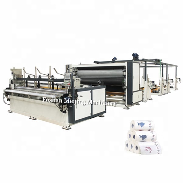 Meijing Factory Lower Price Paper Tissue Processing Machinery Full Auto Kitchen Towel Bamboo Toilet Paper Making Machine