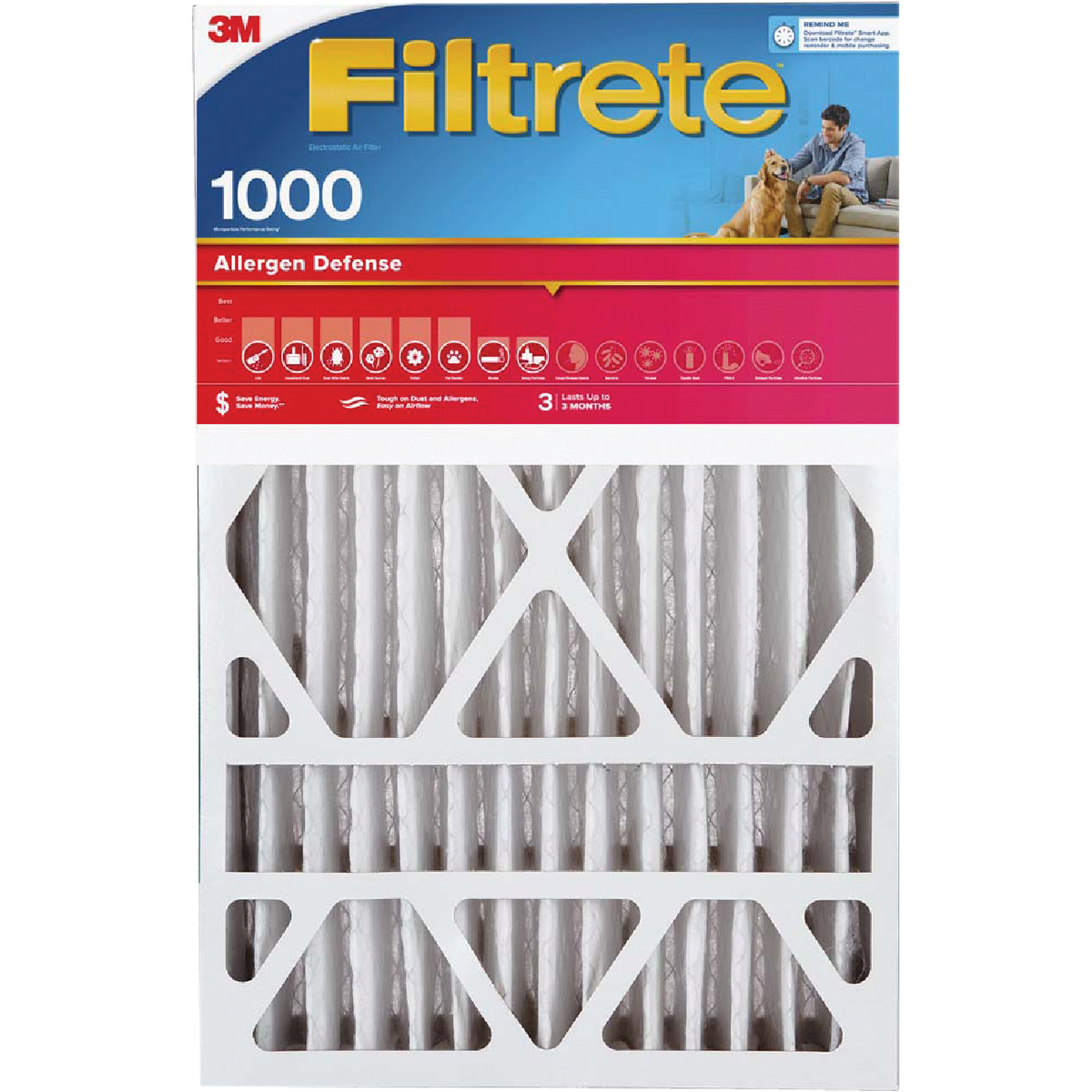 3M 16x25 2pk аллергенный фильтр 9801-2PK-HDW