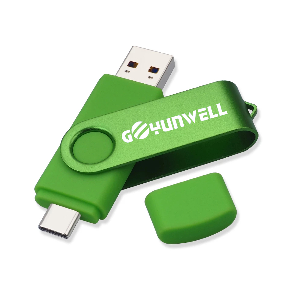 USB 2,0 3,0 флеш-накопитель 4GB/8GB/16GB/32GB/64GB 128 ГБ 2 в 1 OTG кабель с разъемом типа C Usb флэш-накопитель для мобильного телефона