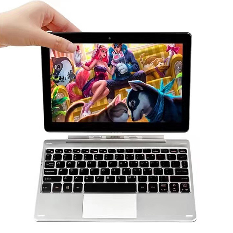 Планшетный ПК с Windows с клавиатурой, 2 в 1, 4 ГБ, 64 ГБ, Intel Z8300, Z8350, четырехъядерный, 10,1 дюйма, 2020 г.
