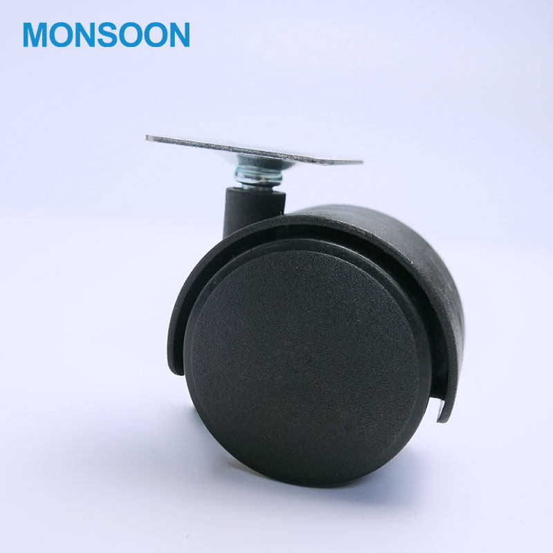MONSOON 50 мм Пластиковый черный PU офисный стул колесики