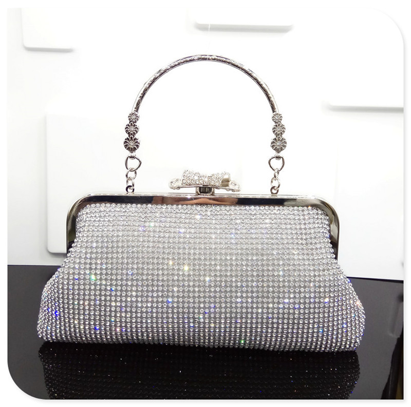 2021 new soft diamond dinner bag evening bag bridal dress gold clutch evening bags