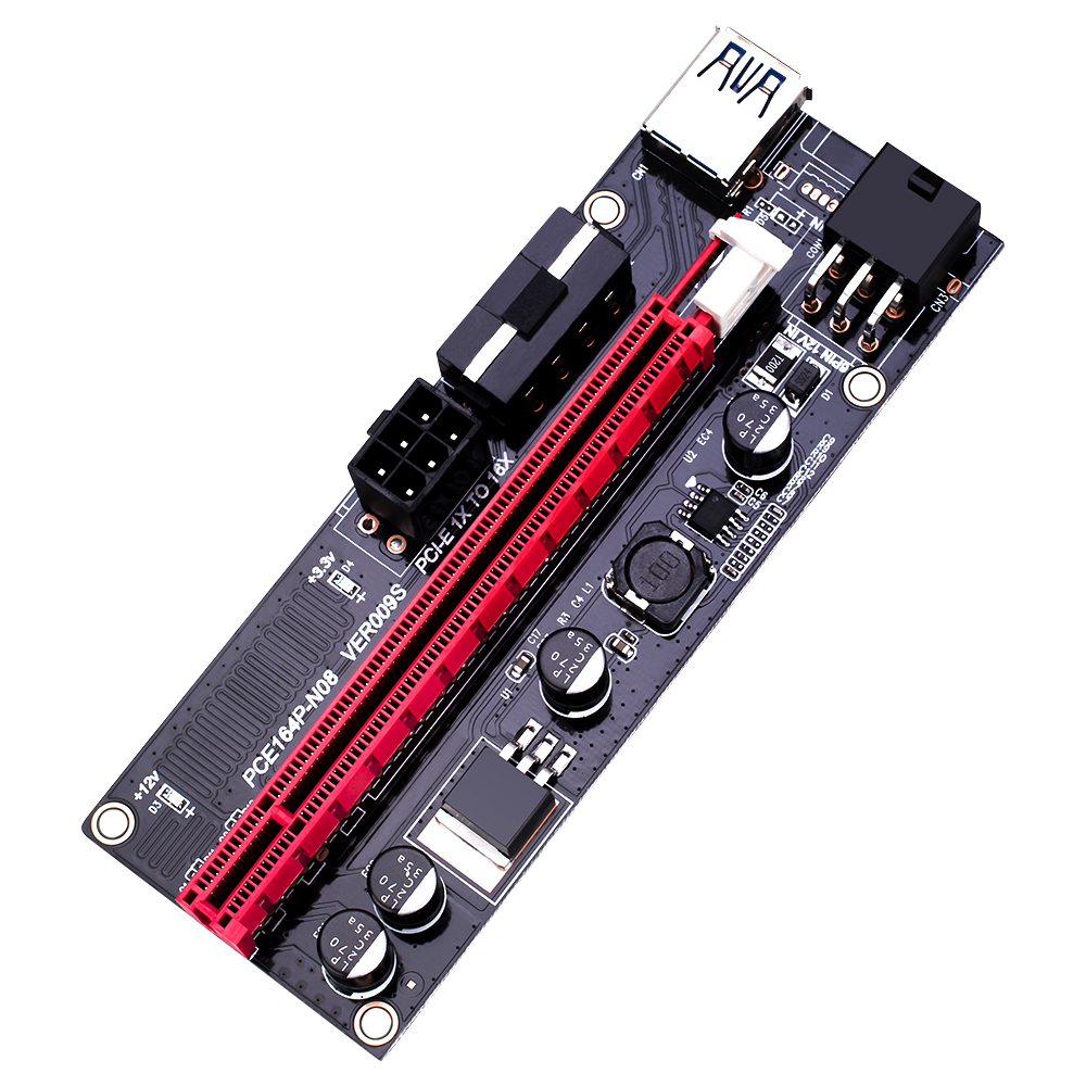 VER009S Райзер 009 карта удлинитель Экспресс-адаптер USB 3,0 кабель питания PCI Express PCI-E 1X адаптер к PCIe 1X преобразователь Райзер