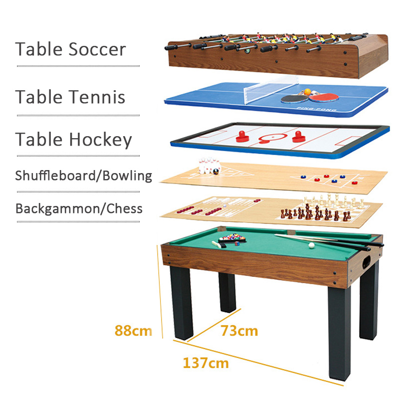 Shawview 8 in 1 Multi-function entertainment table indoor game hot selling indoor meltifunctional game table
