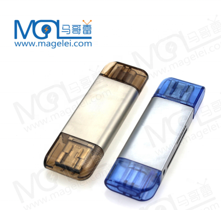 Multi-function Zinc Alloy Type C OTG Extension Converter TF Mobile Phone USB 3 In 1Card Reader
