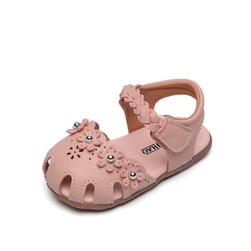 Baby sandals 0 soft bottom 1 baby girl toddler Princess 2 kid 3-year-old girl Baotou summer children shoes
