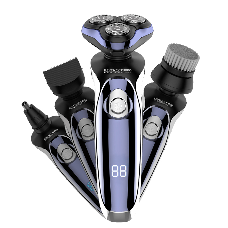 Komex Saga 2020 fashion Professional Rechargeable cordless Men's Washable Trimmer Shaver Intelligent Electric Mini Shaver
