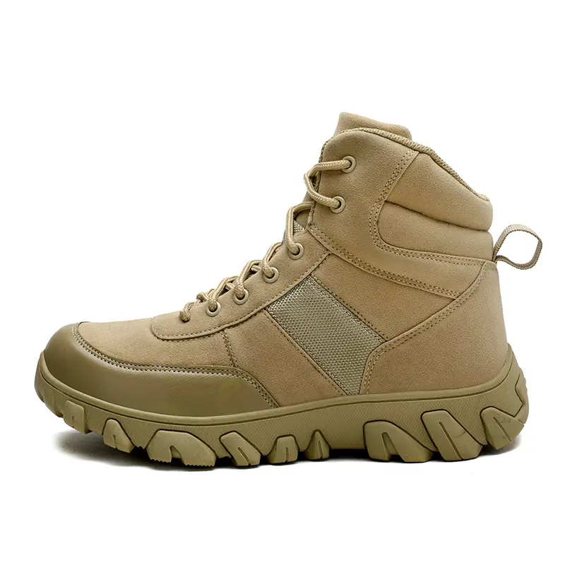 Мужская Уличная походная обувь, нескользящая кожаная армейская Боевая обувь, Военная Тактическая обувь