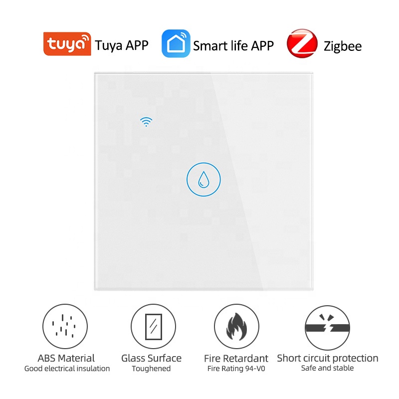 Tuya WIFI 4000w 20A 86 * 86mm white smart water heater switch