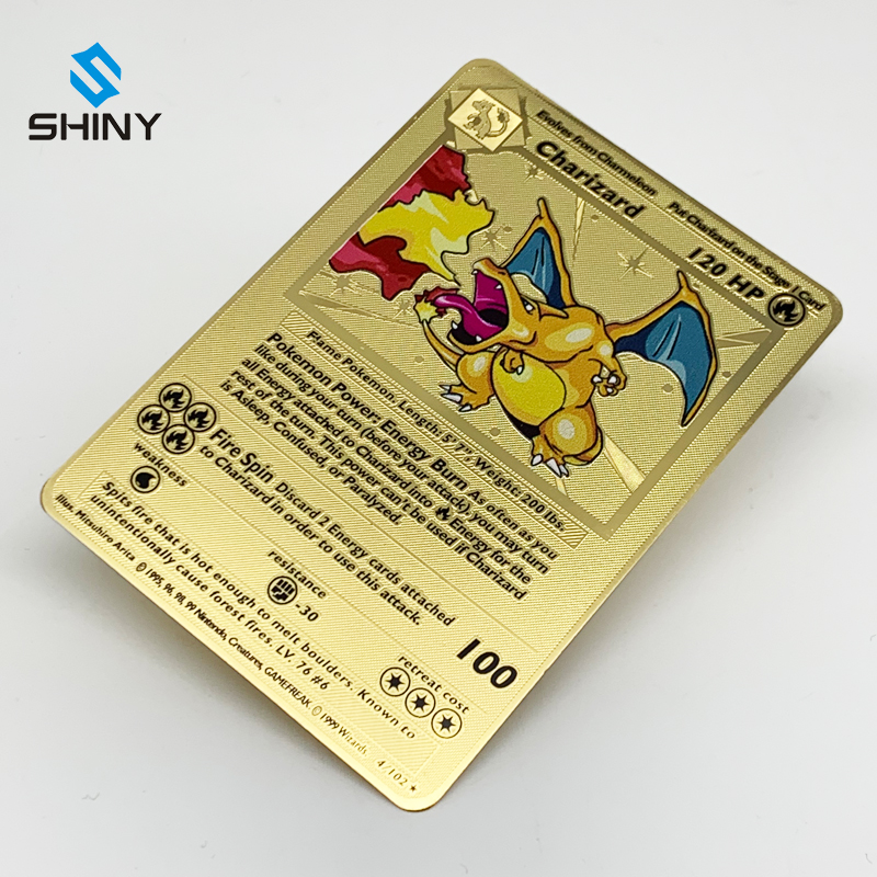 RTS 1-е издание Charizard blastise Venusaur Vmax Золотистый металлический Покемон базовый набор Торговые игровые карты