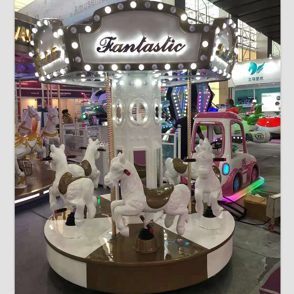 Luxury carousel mini carousel horse amusement park rides for kids