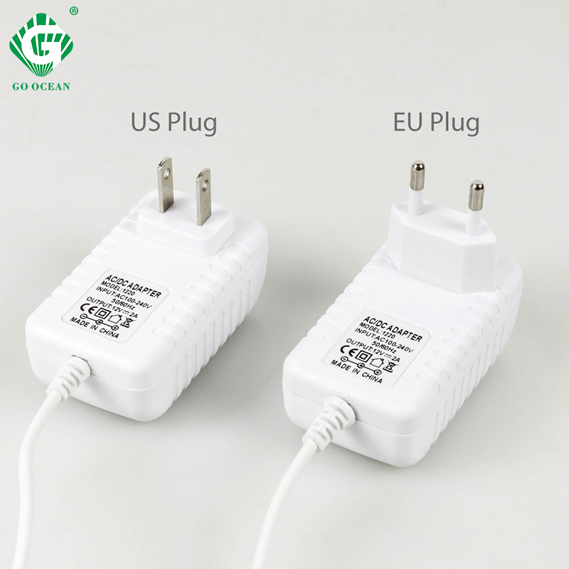 12W 24W 36W EU US Plug Power Adapter AC/DC Converter For LED Cabinet Light Transformer