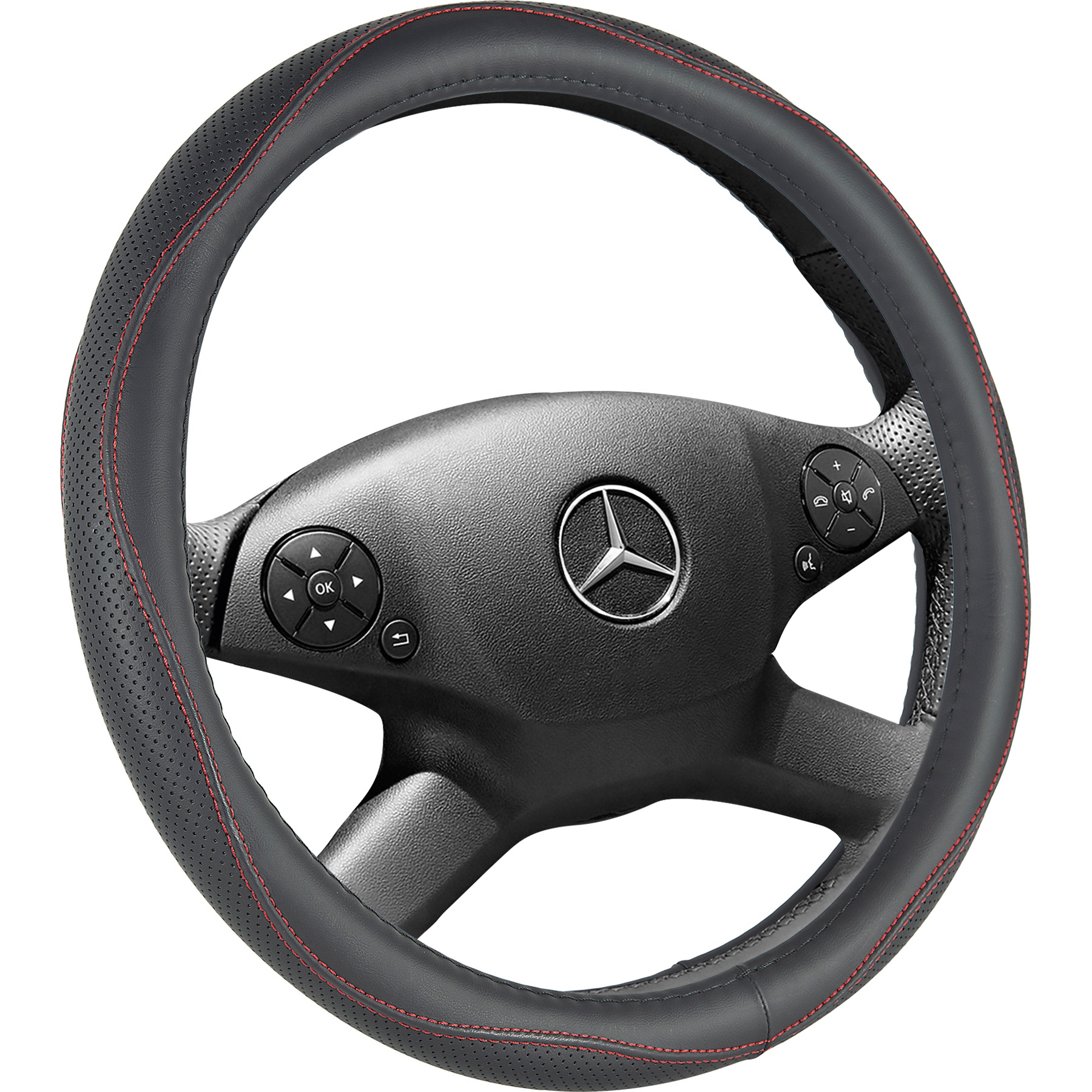 Customized Universal 38Cm PVC Fashion Accessory Durable Car Steering Wheel Cover