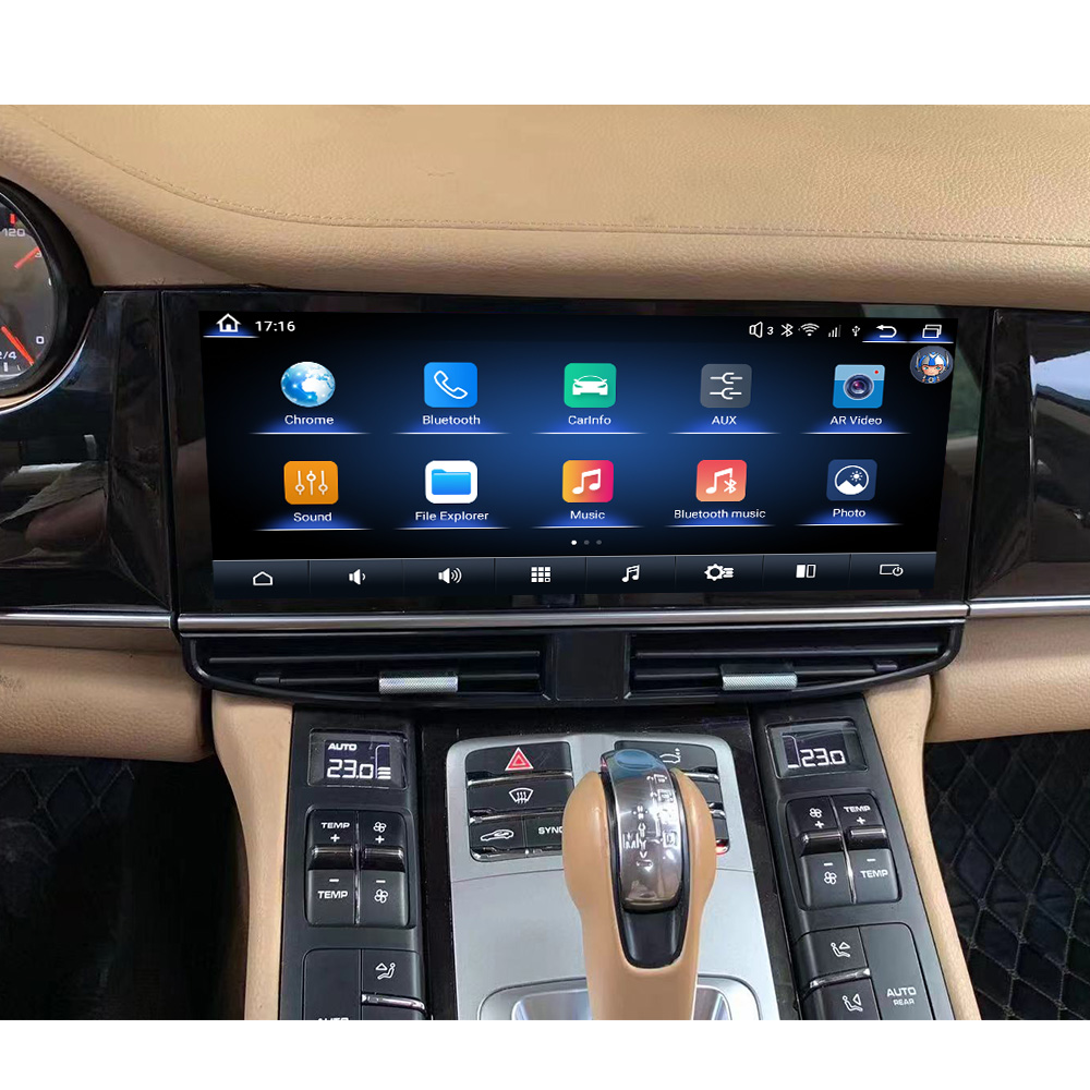 12,3 "GPS-навигатор автомобильный радиоприемник 8 + 256 г для Porsche Panamera 2010 - 2016 Android 12 мультимедийный DVD-плеер Авто Стерео Carplay