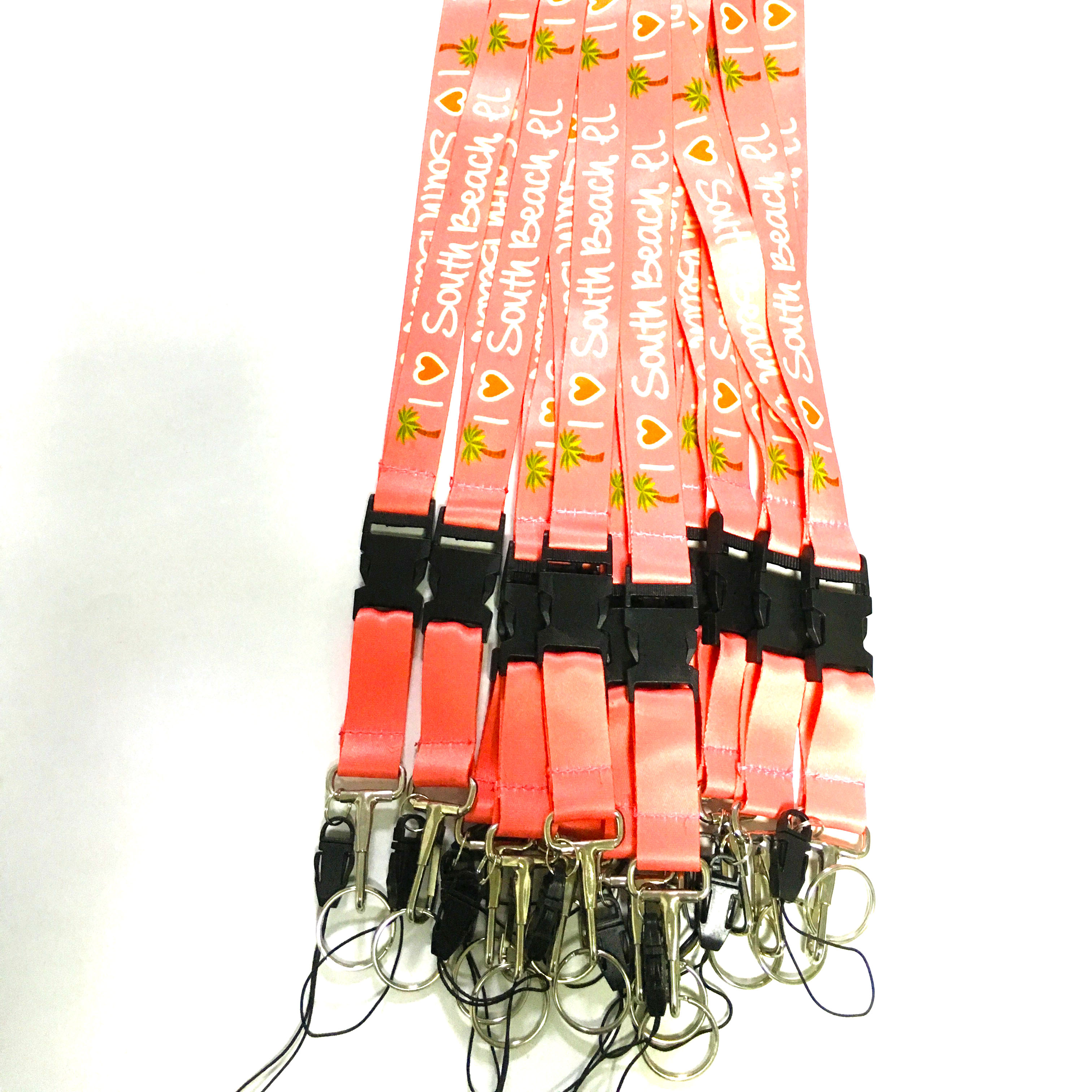 Screen Eco Friendly Customized Custom Cheap Printed Pride Fashion Silicone Cell Phone Lanyards