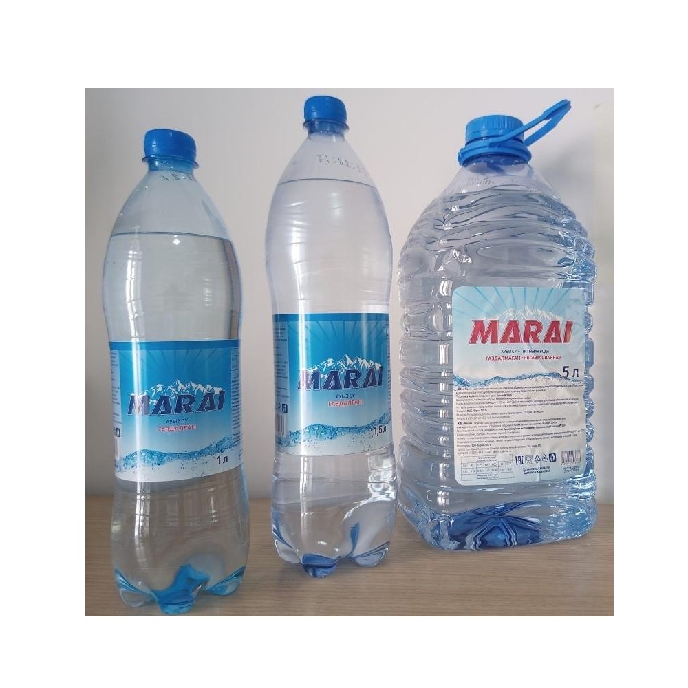 Вода для питья «MARAI» 0,5 л, 1 л, 1,5 л, 5 л, упаковка со сбалансированным содержанием минеральных солей, оптовая продажа органической воды