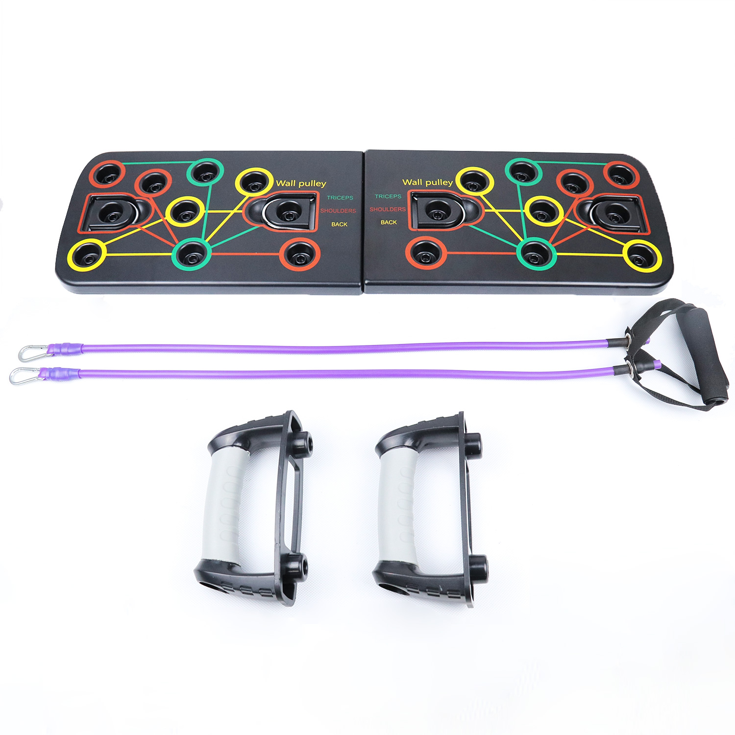 2020 New Design Portable 11 IN 1 Push Up Board With Resistance Band