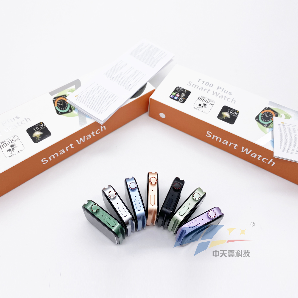 2021 Factory T100plus smartwatch Android5.0 and above IOS music sport waterproof T100plus Smartwatch PK t500