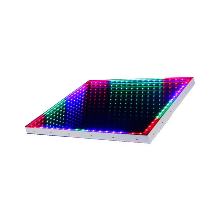 Новое поступление DMX512 Свадебный клуб 3D Оптические иллюзии светодиодный зеркальный танцпол панель для продажи сценическое Событие Бар