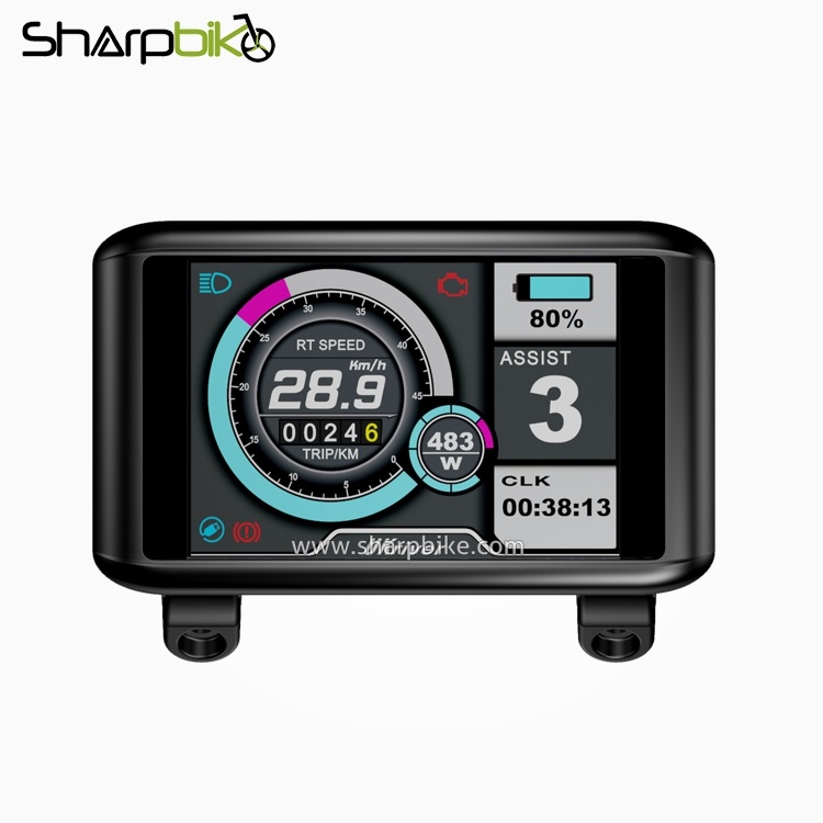 Sharpbike 3,5 дюймов ЖК-дисплей на основе тонкоплёночной технологии для электрического велосипеда цветной ЖК-дисплей TFT-C1