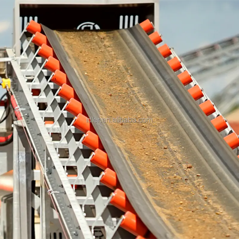 Conveyor Carrying Idler Rollers To Keep Belt Running In Track For Tube Conveyor System