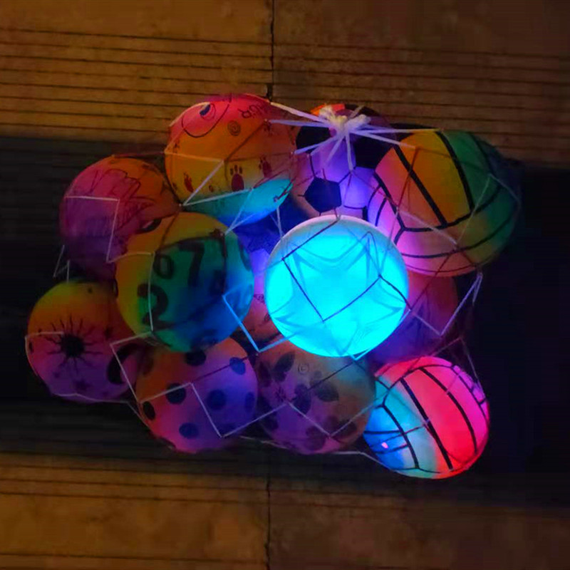 Customized PVC Bouncy Ball для Children, Luminous Beach Ball, Good Quality