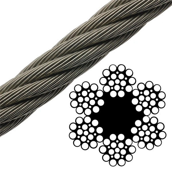 Wholesale 7*7 galvanized/ungalvanized steel wire rope