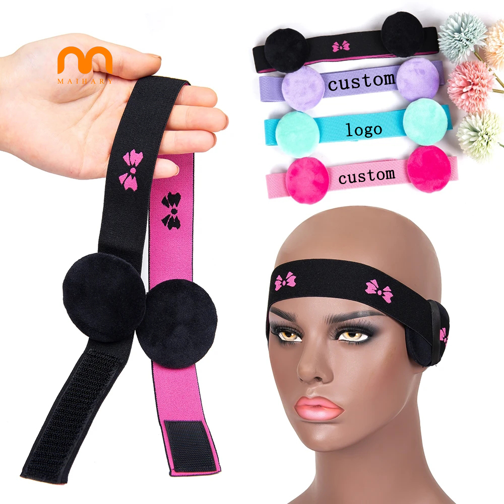 Edge Slayer Melt Band Frontal Wraps Lace Adjustable Lace Melt Band Elastic Hair Band For Wigs with Ear Protector
