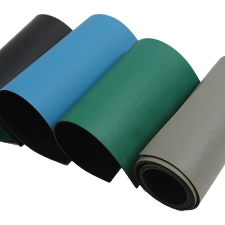 Chinese Manufacturer Wholesale Industrial Workshop Use 2 Layers 2mm 120cmX10m Blue Anti Static Rubber Esd Floor Mat In Roll
