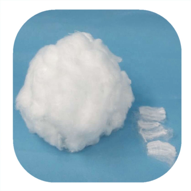 Siliconized polyester staple fiber 3D 64MM HCS pillow fiber filling fiber