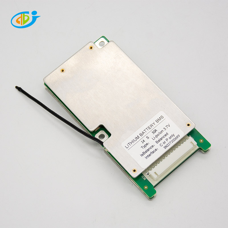 JBD 14s 48v 50a bms для батарей Li-Ion (литий-ионных аккумуляторов с функцией баланса и NTC