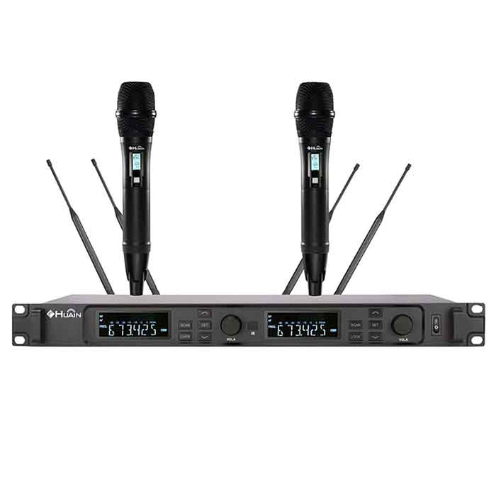 HY-U1912MS Professional 4 channel wireless microphone system UHF Handheld Mic wireless microphone