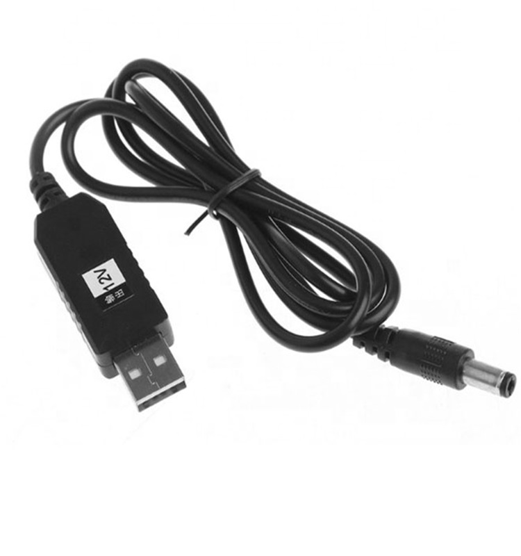 DC-DC step up transformer 5V to 9V 12V 500ma boost converter power USB cable 5,5*2,1mm For Router LED Strip Light